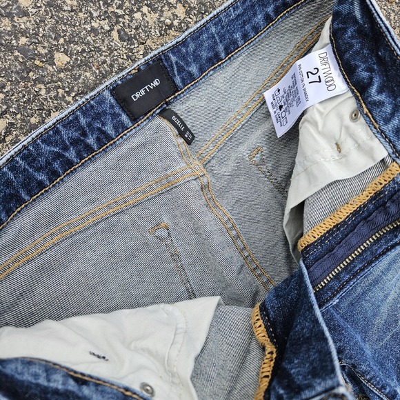 DRIFTWOOD Gizelle Jeans Medium Wash Faded 27 Womens Stretch Skinny Casual - Picture 5 of 8